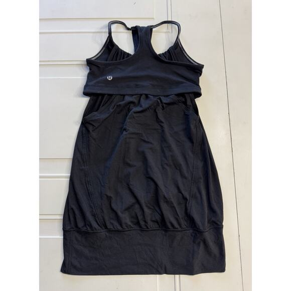 Lululemon No Limits Tank Sports Bra Attached Size 6 Black Sportswear - Picture 2 of 3